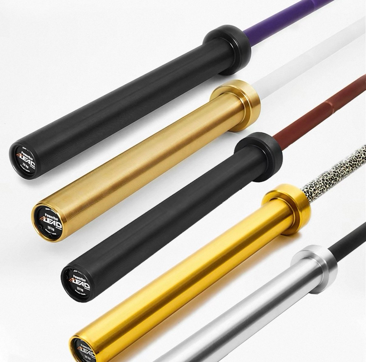 LeadStrong Powerlifting Barbell with Super Uniform Knurling 1 LeadStrong Powerlifting Barbell with Super Uniform Knurling