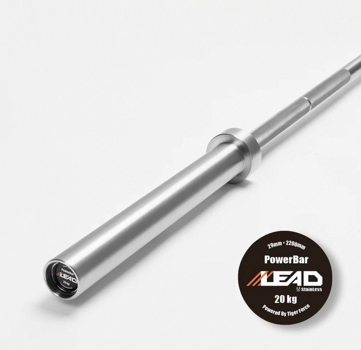 LeadStrong Powerlifting Barbell with Super Uniform Knurling 3 LeadStrong Powerlifting Barbell with Super Uniform Knurling - Image 3