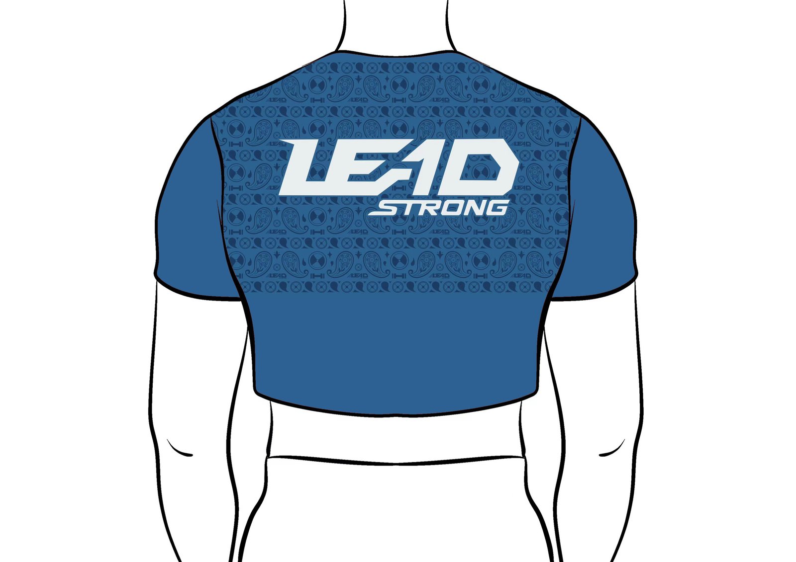 Anti-Slip T-Shirt 5 Anti-Slip T-Shirt athletic performance top with textured high friction grip print pattern across the upper back and shoulders.