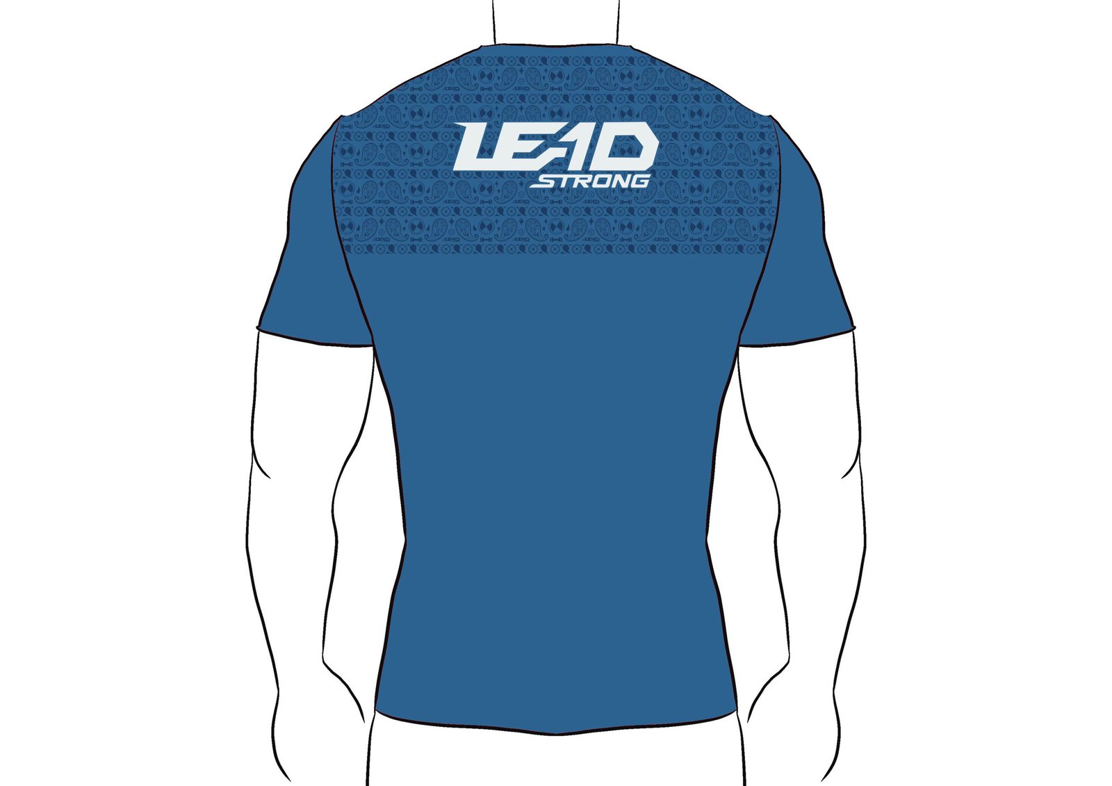 Anti-Slip T-Shirt 4 Anti-Slip T-Shirt athletic performance top with textured high friction grip print pattern across the upper back and shoulders.