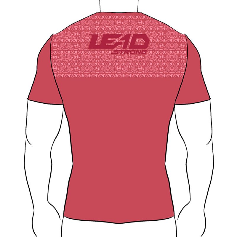 Anti-Slip T-Shirt 6 Anti-Slip T-Shirt athletic performance top with textured high friction grip print pattern across the upper back and shoulders.