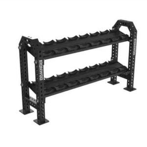 IRONWOD Double-Tier Round-Head Dumbbell Rack