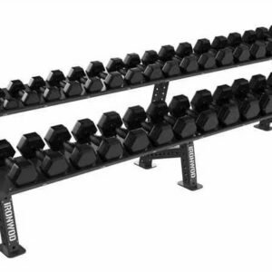 IRONWOD Double-Tier Hex Dumbbell Rack