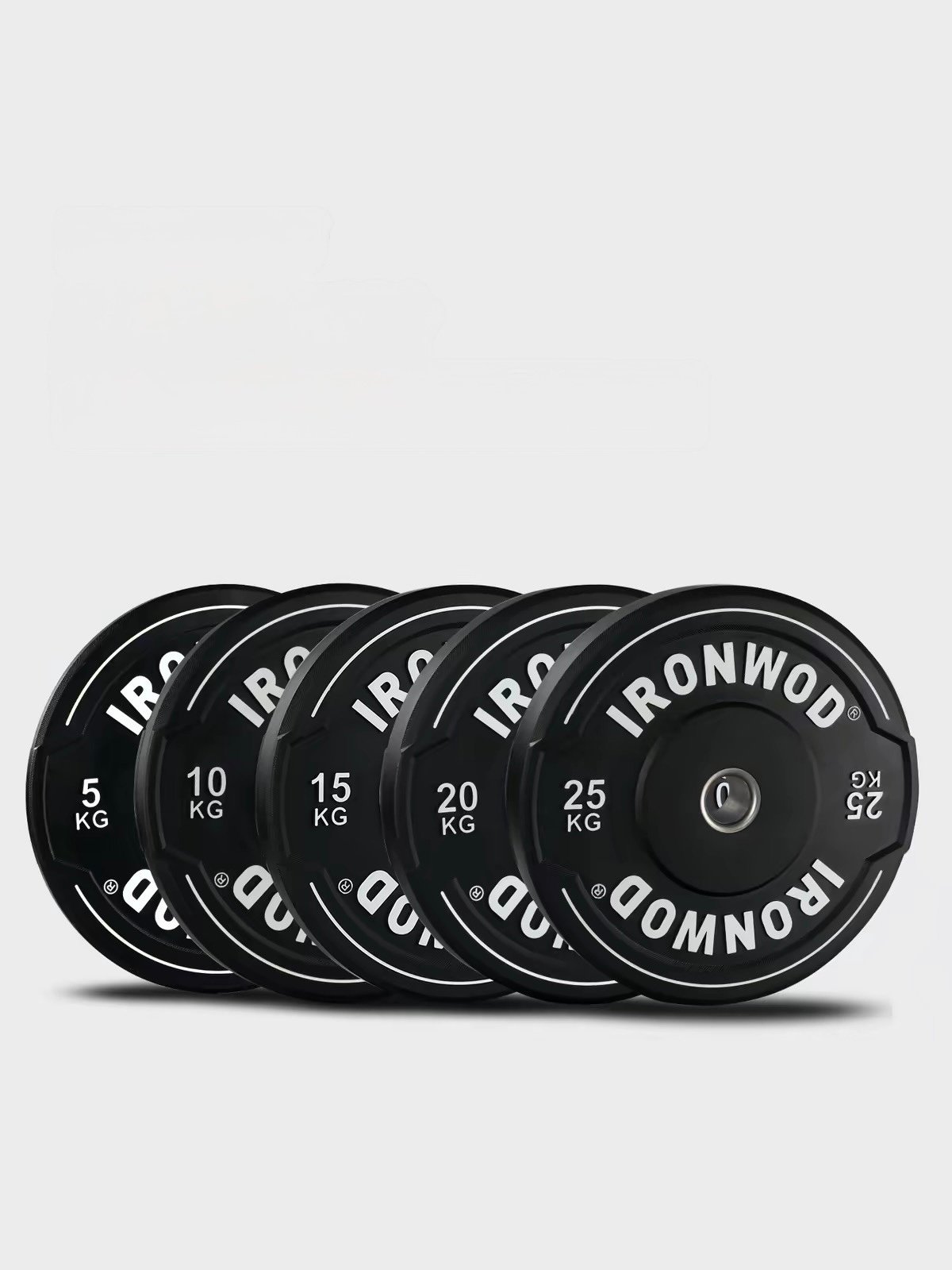 IRONWOD Hand-Grip Rubber Bumper Plates - Black 1 IRONWOD Hand-Grip Rubber Bumper Plates - Black