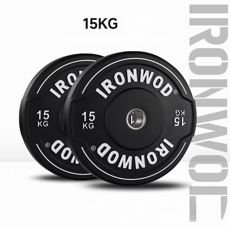IRONWOD Hand-Grip Rubber Bumper Plates - Black 7 IRONWOD Hand-Grip Rubber Bumper Plates - Black - Image 7