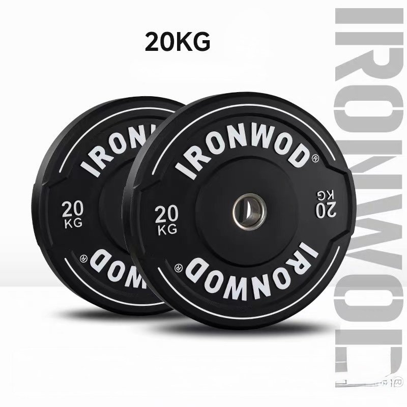IRONWOD Hand-Grip Rubber Bumper Plates - Black 8 IRONWOD Hand-Grip Rubber Bumper Plates - Black - Image 8