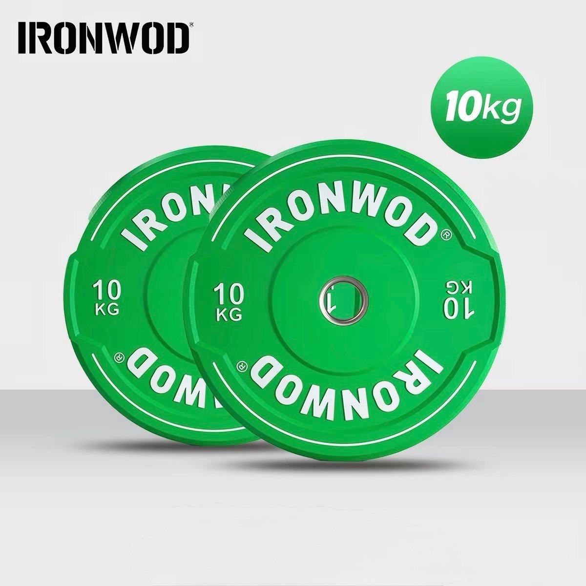 IRONWOD แผ่นน้ำหนักยางจับมือ สีสัน 3 IRONWOD แผ่นน้ำหนักยางจับมือ สีสัน - Image 3