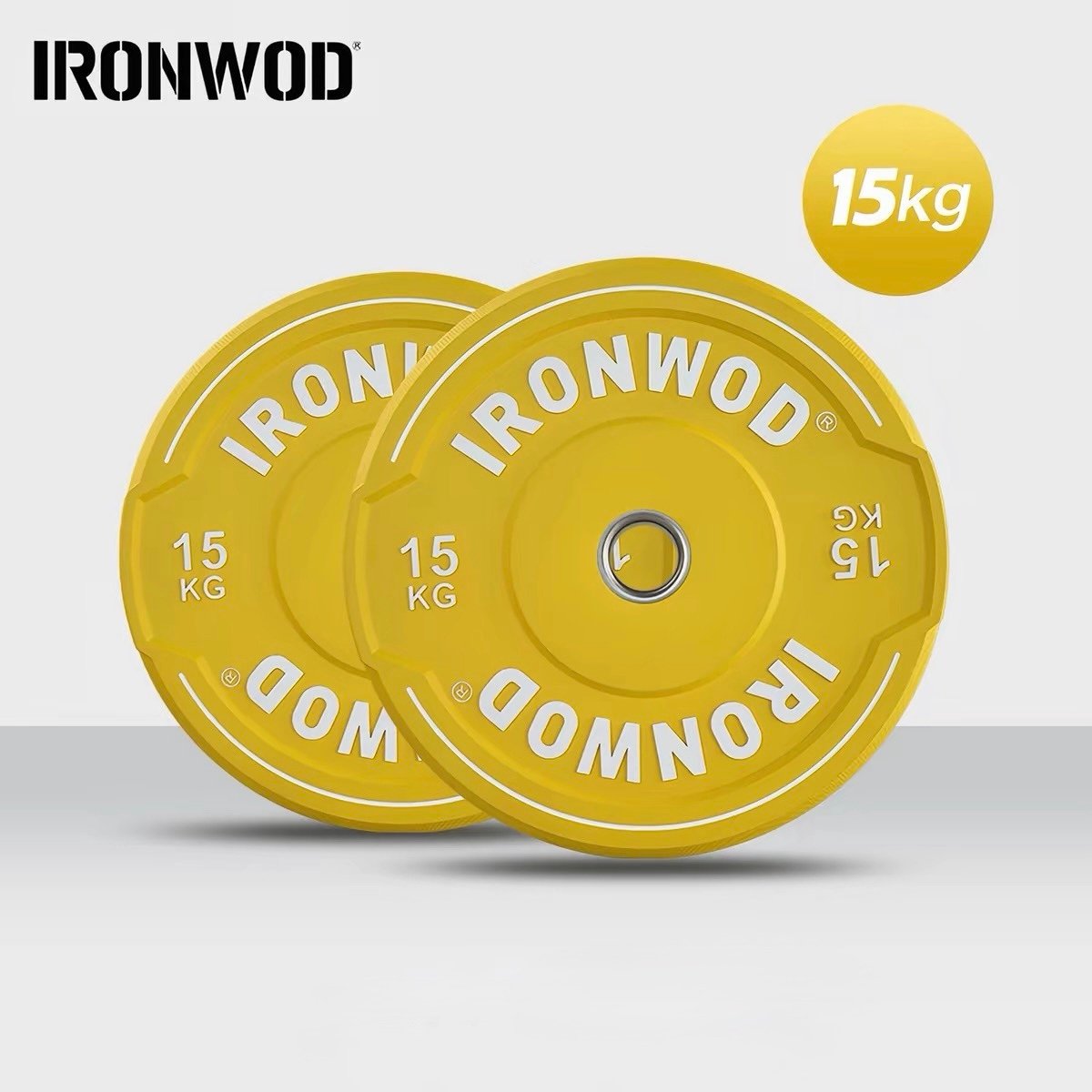 IRONWOD แผ่นน้ำหนักยางจับมือ สีสัน 4 IRONWOD แผ่นน้ำหนักยางจับมือ สีสัน - Image 4