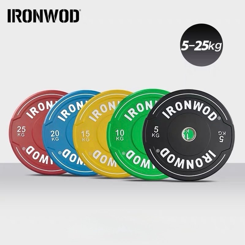 IRONWOD แผ่นน้ำหนักยางจับมือ สีสัน 1 IRONWOD แผ่นน้ำหนักยางจับมือ สีสัน