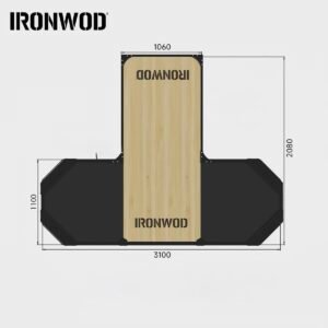 แท่นเดดลิฟท์ทรงตัวที (แคบ) IronWod