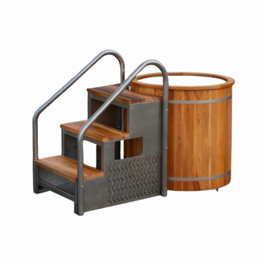 Cold Plunge Tub Ice Bath Cooler 80 x 100cm with Red Cedar (฿137,400)