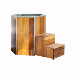Cold Plunge Tub Ice Bath Cooler 96 x 100cm with Red Cedar