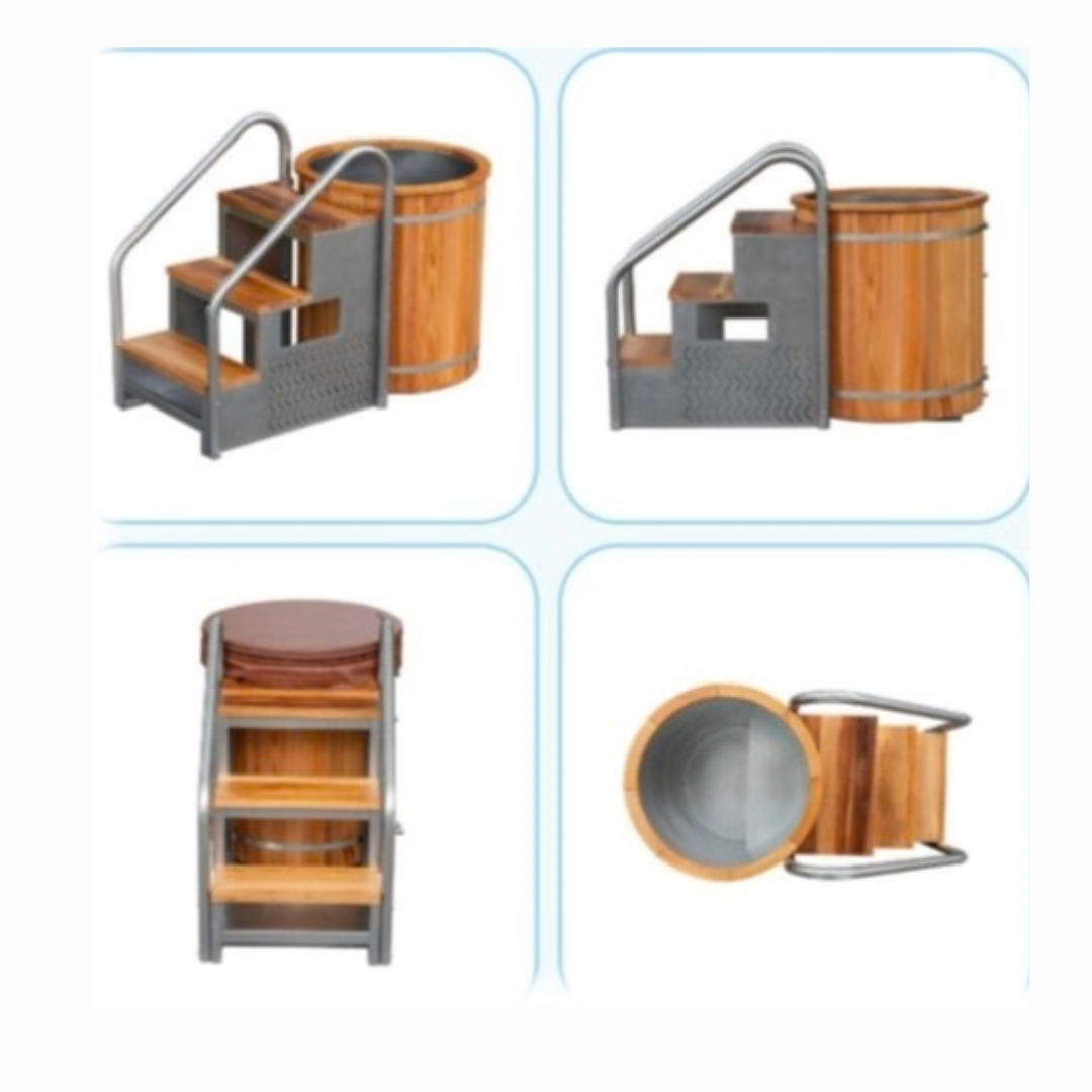 Cold Plunge Tub Ice Bath Cooler 80 x 100cm with Red Cedar (฿137,400) 2 Cold Plunge Tub Ice Bath Cooler 80 x 100cm with Red Cedar (฿137,400) - Image 2
