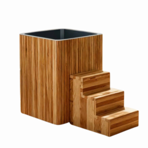 Cold Plunge Tub Ice Bath Cooler 100 x 100 x 140cm with Red Cedar